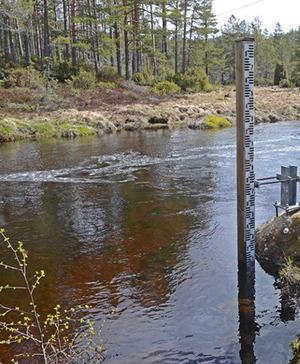 Monitoring station of water flow.